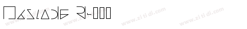 Masiode R字体转换